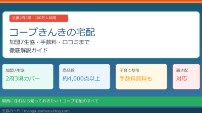 コープきんきの宅配完全ガイド｜加盟7生協・手数料・口コミまで徹底解説