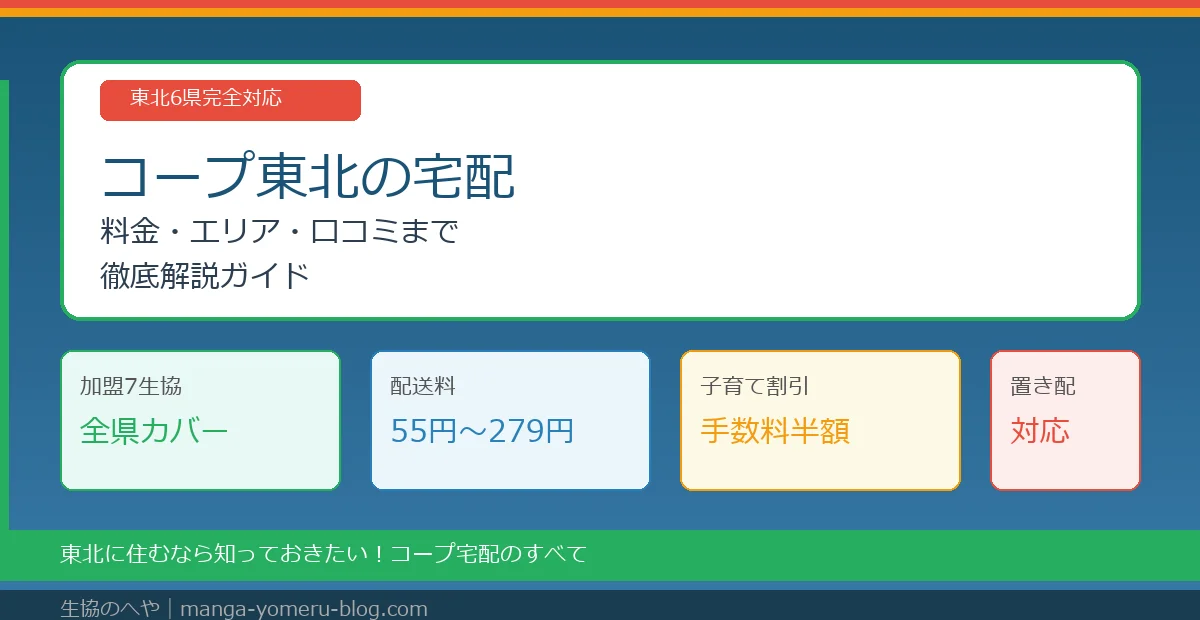 コープ東北の宅配を徹底解説！料金・エリア・子育て割引まで完全ガイド
