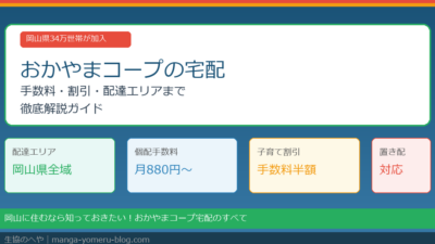 おかやまコープの宅配完全ガイド｜手数料・割引・配達エリアまで徹底解説